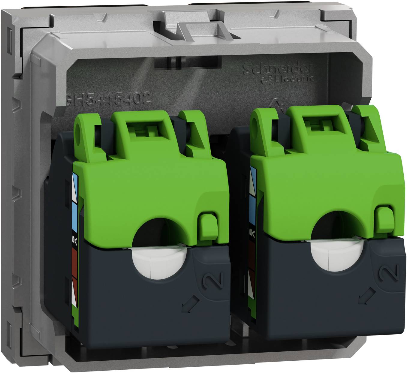 Schneider Electric NU342030 Netzwerkdose Telefon Aluminium-8