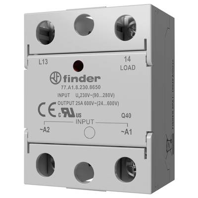 Finder Halbleiterrelais 77A182308250 25 A Schaltspannung (max.): 280 V/AC Nullspannungsschaltend 1 St.