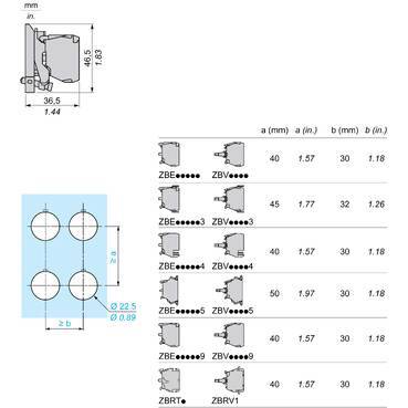 Schneider Electric ZB4BZ103TQ Hilfsschalterblock 2 Schließer 100 St.-13