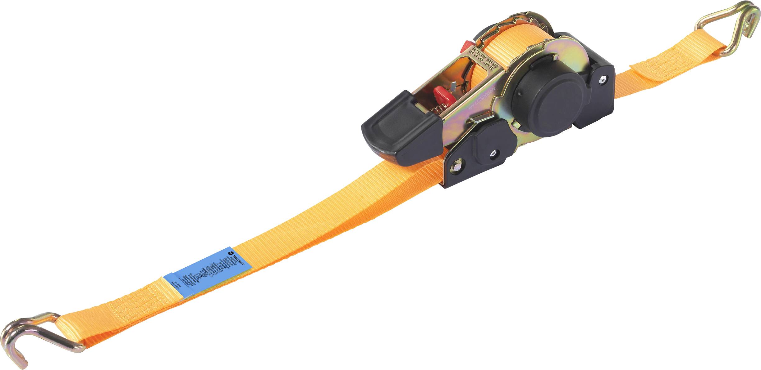 TOOLCRAFT TO-10031961 Zweiteiliger Spanngurt Zugkraft LC Niederzurren (einzeln/direkt)=500 daN (L x B x H) 185 x 85 x 75...