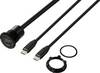 USB-C® (3.1) 2x Buchse/Stecker 1 m Kabel schwarz TC-13376320 TRU COMPONENTS Inhalt: 1 St.
