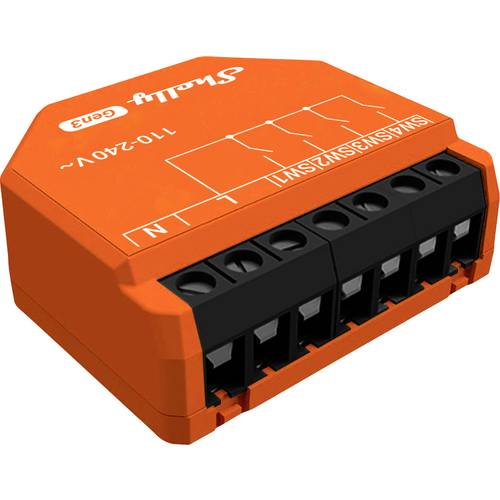 Shelly Shelly i4 Gen3 Szenarienmodul Bluetooth, Wi-Fi