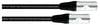 Cordial 15618 RJ45 Patchkabel CAT 6a SF/UTP 1.00 m Schwarz PUR-Mantel 1 St.