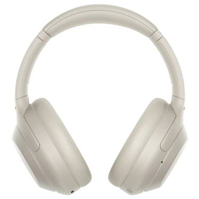 Sony WH1000XM4S.CE7 Over Ear Kopfhörer Bluetooth®, Kabellos Silber Noise Cancelling Touch-Steuerung