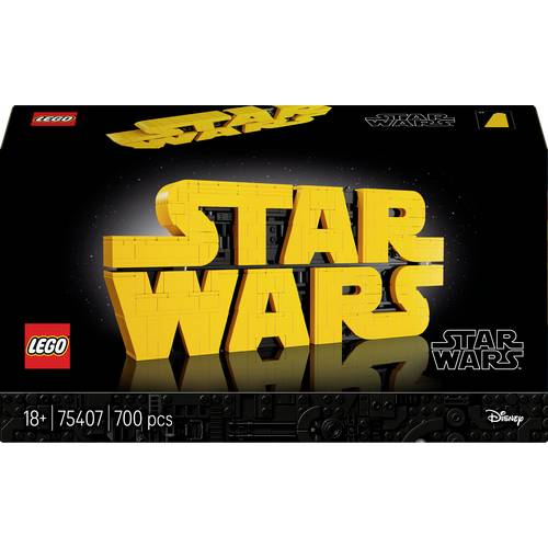 75407 LEGO® STAR WARS™ Star Wars Logo aus LEGO Steinen