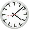 EUROTIME 59530-07 Funk Wanduhr 35 cm Silber Leisegang-Uhrwerk
