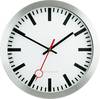 EUROTIME 59002-07 Funk Wanduhr 30 cm Silber
