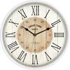EUROTIME 81748-07 Quarz Wanduhr 30.5 cm Weiß