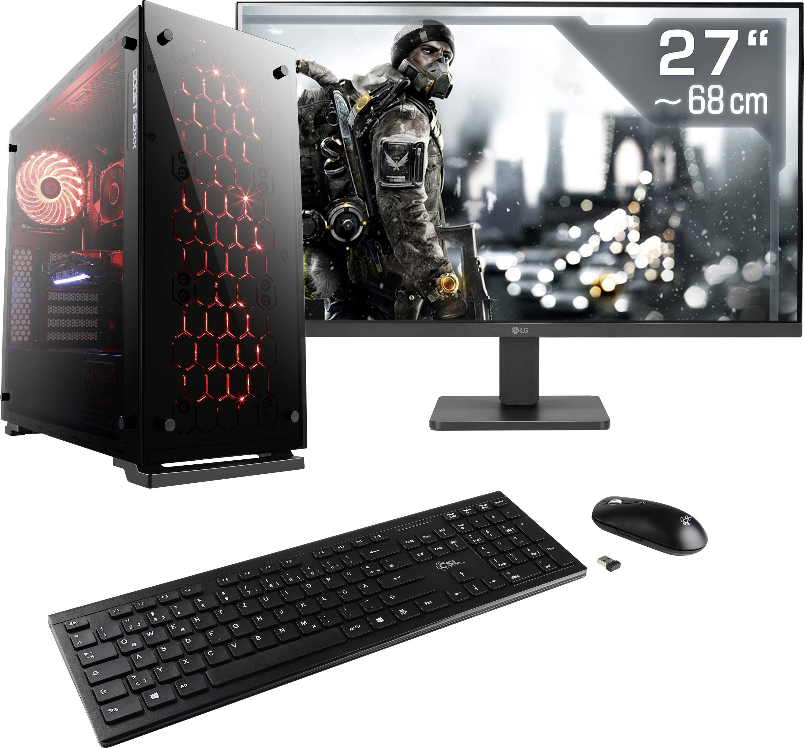CSL Computer Gaming PC M11390H 68.6 cm (27 Zoll) Full HD Intel® Core™ i5 12400F 16 GB RAM 1 TB SSD Nvidia GeForce RTX™ 3