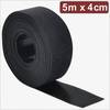 Quadrios 24CA309 Klettband zum Bündeln Haft- und Flauschteil (L x B) 5 m x 4 cm Schwarz 5 m