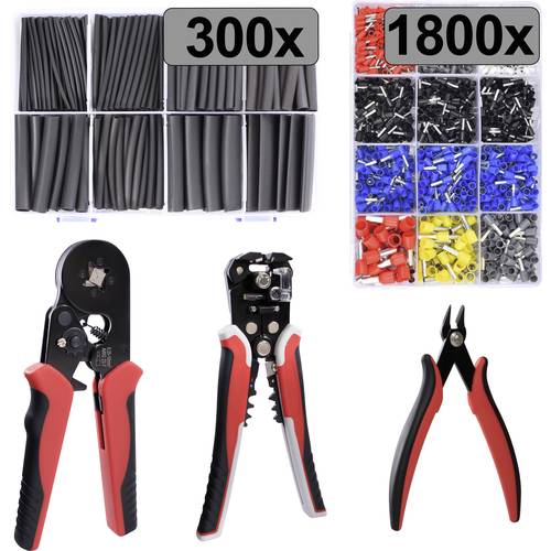 TRU COMPONENTS TC-13377596 Aderendhülsen-Sortiment Teilisoliert 1 Set