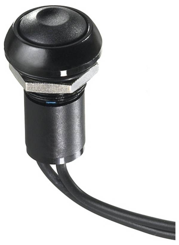 APEM IPR5FAD2 IP Series Drucktaster 12 V/DC 4 A 1 x Ein/(Aus) tastend  (Ø x H) 12 mm x 20 mm IP69K 1 St. Piece