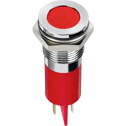 APEM Q14F1CXXR24E LED-Signalleuchte Rot Flush 10 mcd