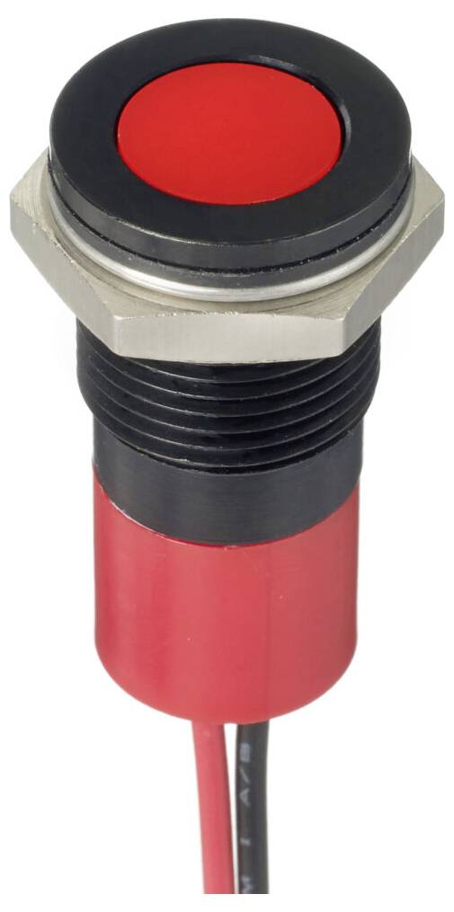 APEM Q14F3CXXR12E LED-Signalleuchte Rot Flush 10 mcd