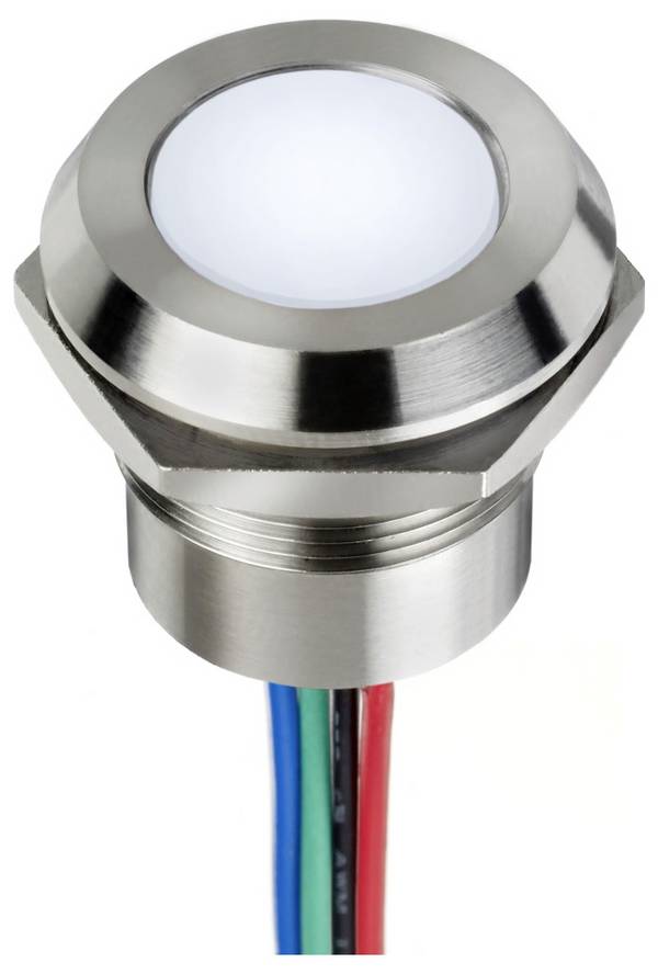 APEM Q22F1CXXY24E LED-Signalleuchte Gelb  Flush      59 mcd