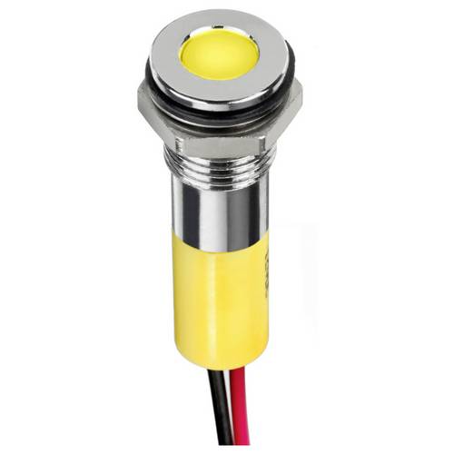 APEM Q8F1CXXY24E LED-Signalleuchte Gelb Flush 6 mcd