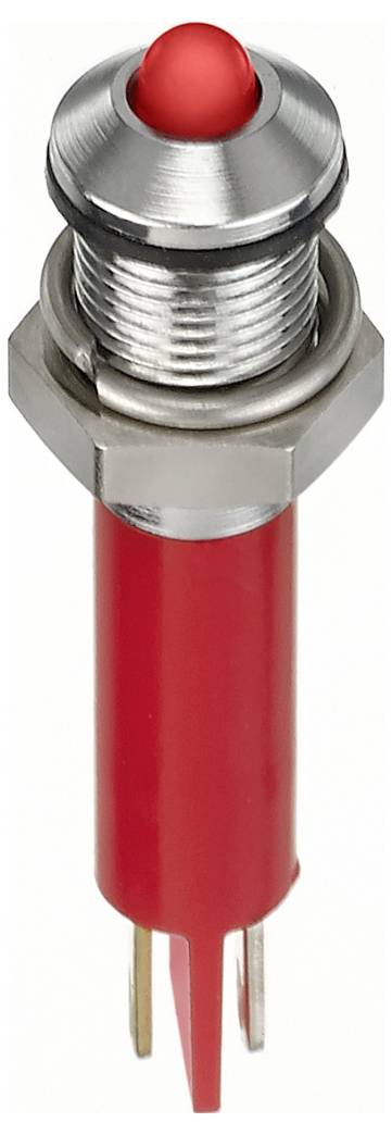 APEM Q8P1CXXR12E LED-Signalleuchte Rot Prominent 80 mcd