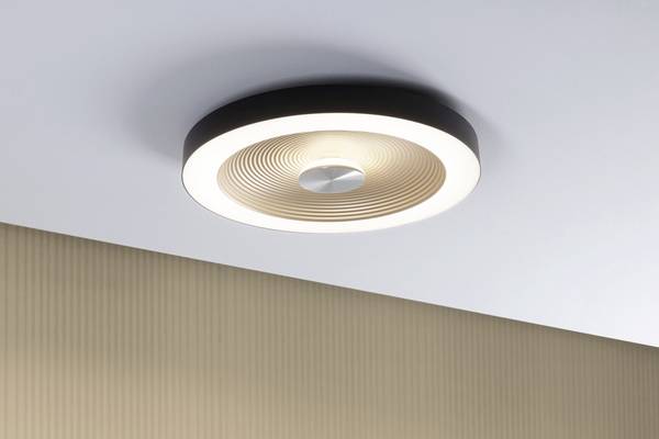 Paulmann 71180 Volea LED-Deckenleuchte LED LED  4 W, 18.5 W Schwarz, Gold