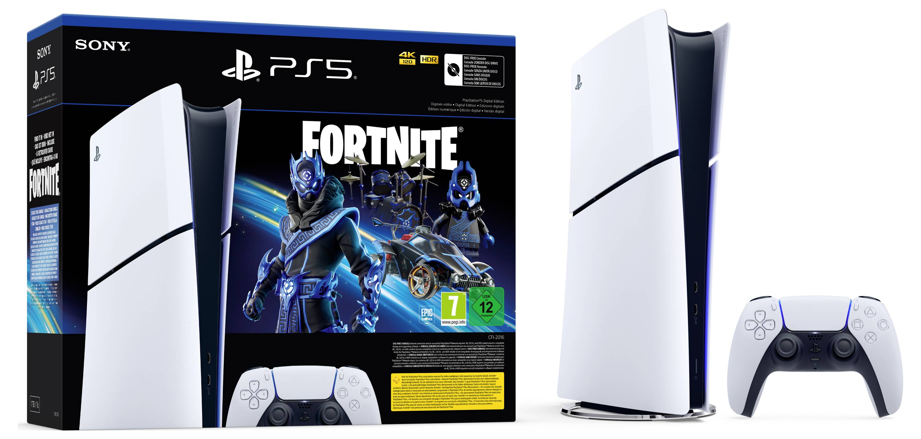 Sony Playstation 5 Digital Edition Fortnite Audio & Video Konsolen-1
