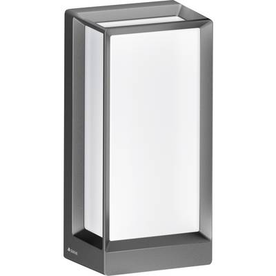 Eine moderne, rechteckige Wandleuchte mit einem dunklen Rahmen und einem zentralen, hell leuchtenden Paneel.