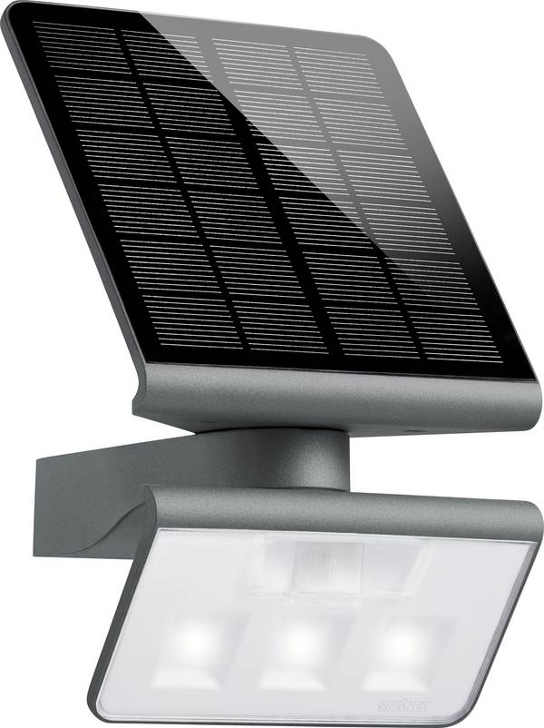 Steinel XSOLAR L-S ONE ANT 081973 LED-Außenstrahler mit Bewegungsmelder  LED ohne 1.2 W Anthrazit