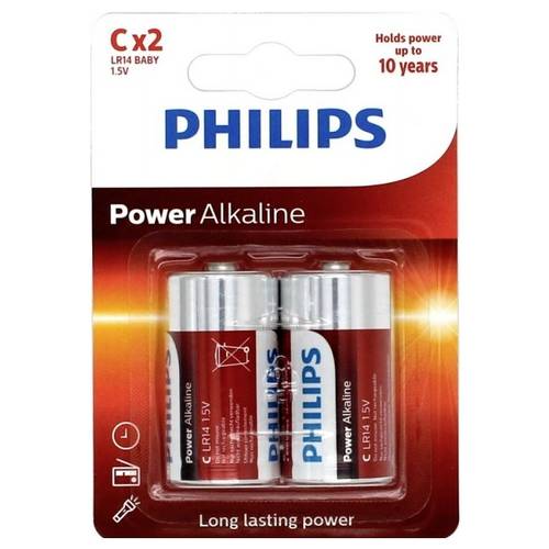 Thumbnail - Philips Power LR14 Baby (C)-Batterie Alkali-Mangan 1.5 V 2 St.