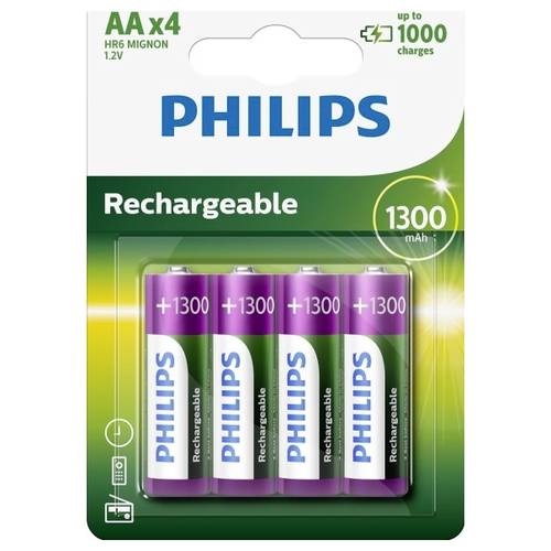 Philips HR6 Mignon (AA)-Akku NiMH 1300 mAh 1.2 V 4 St.
