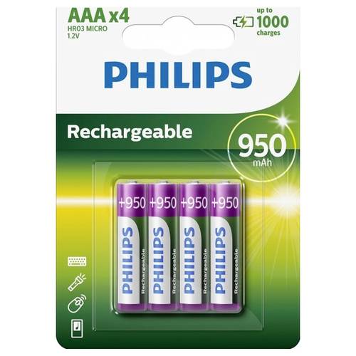 Philips HR03 Micro (AAA)-Akku NiMH 900 mAh 1.2 V 4 St.