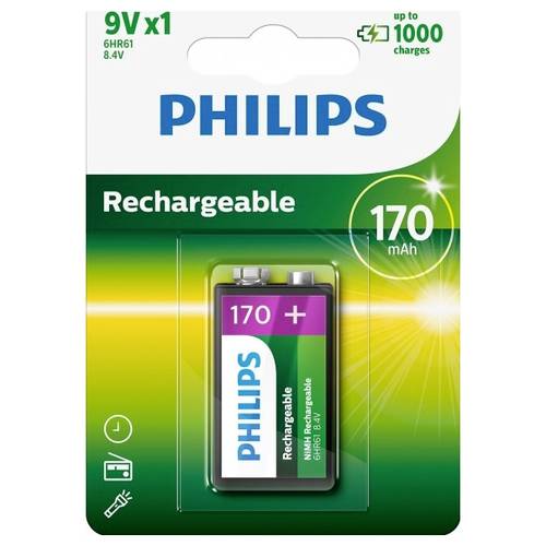 Philips HR22 9 V Block-Akku NiMH 170 mAh 8.4 V 1 St.
