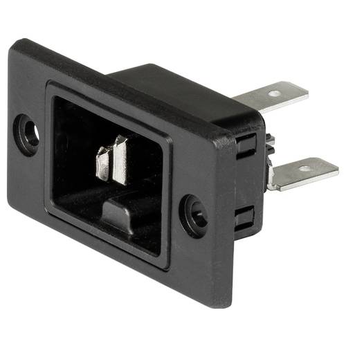 Schurter 3-142-749 Kaltgeräte-Steckverbinder Buchse, gerade Gesamtpolzahl: 3 6.5 mA Schwarz 1 St.