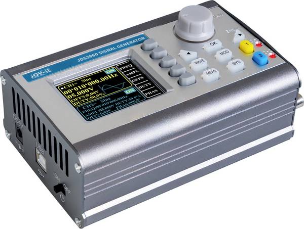 Joy-it JDS-2960-60MHz Funktionsgenerator netzbetrieben, Signalgenerator  0 Hz - 60 MHz 2-Kanal Arbiträr, Dreieck, Lorentzkurve, Puls, Rampe, Rauschen, Rechteck, Signal, Sinus