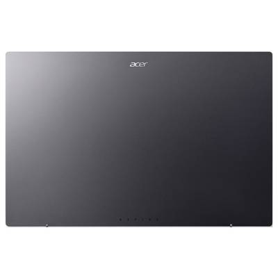 Ein silberner Laptop-Deckel mit dem Markennamen 'Acer' oben in der Mitte.