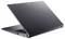 Ein grauer Laptop mit leicht geöffnetem Display, das den Logo-Schriftzug zeigt. Das Gerät ist schlank und modern.