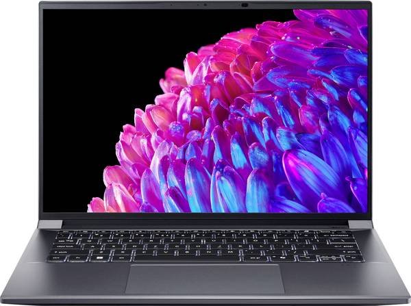 Acer Notebook SFX14-72G-788M  36.8 cm (14.5 Zoll) 2.8K Intel® Core™ Ultra 7 155H 32 GB RAM  1 TB SSD Deutsch, QWERTZ  Intel Arc Graphics  NVIDIA GeForce RTX 4050  GDDR6 Grau  NX.KR7EG.006