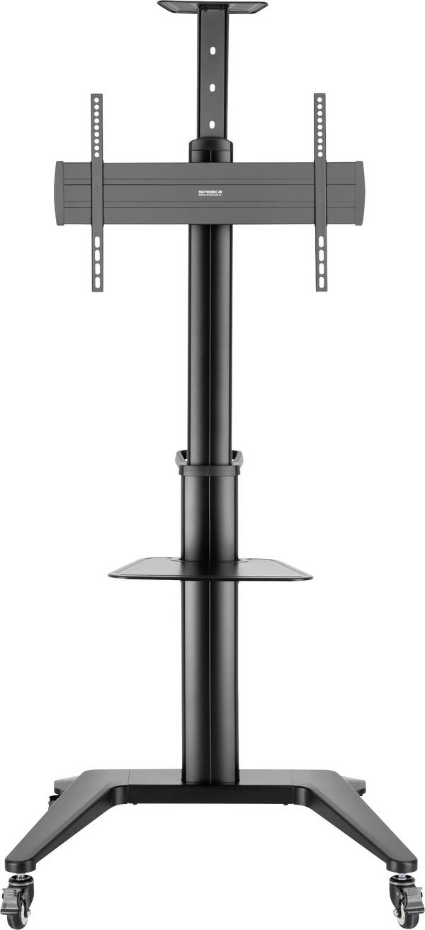 SpeaKa Professional SP-TVC-1400 TV-Rollwagen 94,0 cm (37") - 190,5 cm (75") Bodenständer, Querformat, Hochformat, Drehbar, Neigbar, Höhenverstellbar Geräteablage