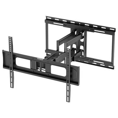 Wandhalterung für Fernseher, schwenkbar und neigbar, für unterschiedliche Bildschirmgrößen geeignet. Solide Metallkonstruktion.