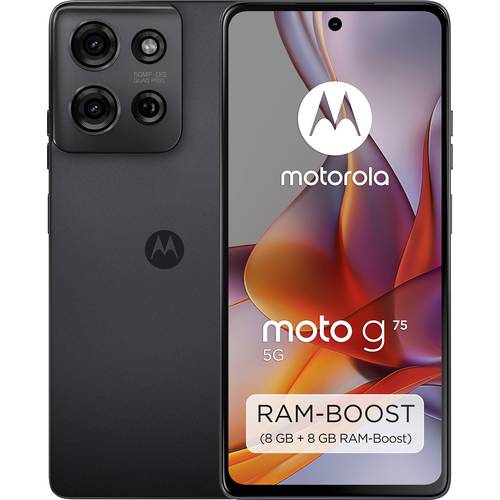 Motorola G75 EU-Ware 256 GB Charcoal, Grau EEK B (A - G) 17.2 cm (6.78 Zoll) Smartphone