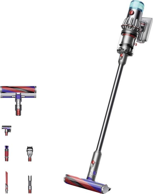 dyson V12 Origin Nickel 492711-01 Akku-Zyklon-Staubsauger  230 V  Beutellos, inkl. Akku, inkl. Ladegerät, motorbetriebene Saugbürste