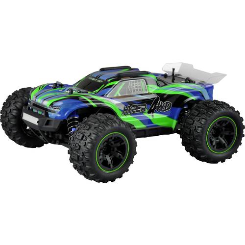 Amewi Hyper GO Basic Blau, Grün Brushed 1:16 RC Modellauto Elektro Truggy Allradantrieb (4WD) RtR 2,4 GHz
