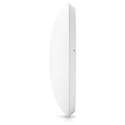 Ein weißes, vertikal stehendes, schlankes Gerät, möglicherweise ein Sensor oder Router, mit einer sichtbaren LED-Anzeige an der Seite.