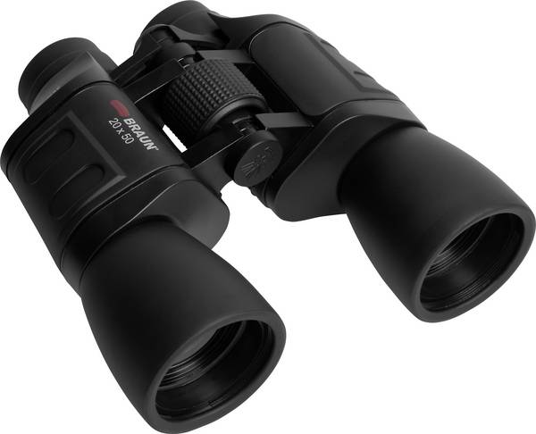 Braun Phototechnik Fernglas 20169 20 x 50 mm Porro Schwarz 20169