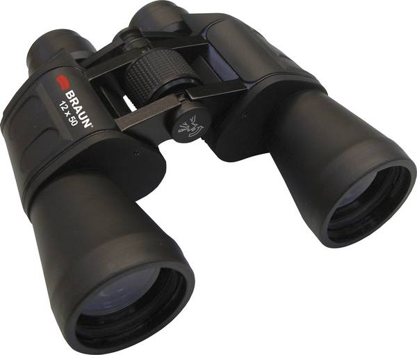 Braun Phototechnik Fernglas 20125 12 x 50 mm Porro Schwarz 20125