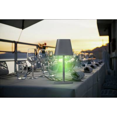 m-e modern-electronics LUNA-80 W 41434 Akku-Tischlampe LED LED fest eingebaut 3 W Weiß-3