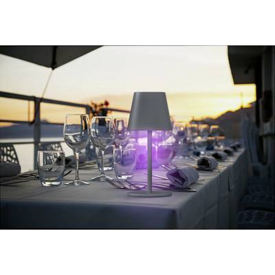 m-e modern-electronics LUNA-80 W 41434 Akku-Tischlampe LED LED fest eingebaut 3 W Weiß-4