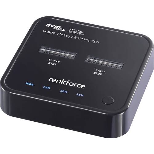 Thumbnail - Renkforce RF-TPCD-300 1fach Festplatten-Kopierstation M.2 PCIe NVMe, USB-C®
