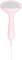 Handdampfer in Rosa, ideal zum Glätten von Kleidung. Vertikal verwenden, kompakt und tragbar.