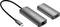USB-C auf HDMI und Ethernet Adapter. Zeigt zwei Adapter: einer mit HDMI-Anschluss, der andere mit Ethernet-Port, beide mit USB-C-Stecker.