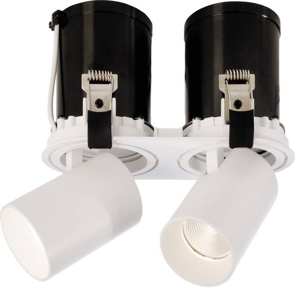 Deko Light 565313 Rigel Mini Round Double LED-Einbauleuchte  EEK: G (A - G) LED LED fest eingebaut 22.0 W Weiß