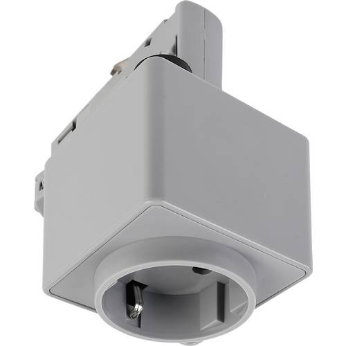 Deko Light 710025 D Line Hochvolt-Schienensystem-Komponente Steckdose Fenstergrau