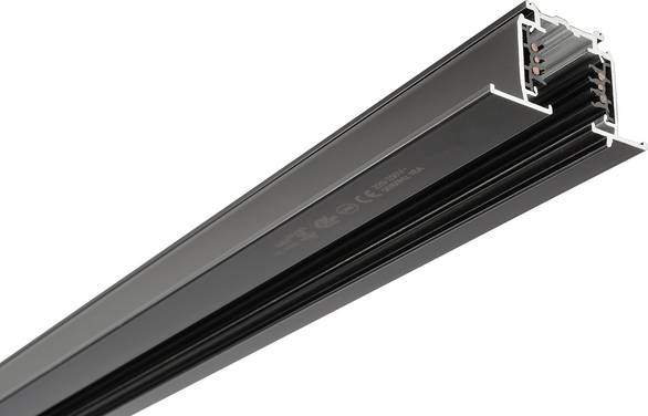 Deko Light 710507 D Line DALI Hochvolt-Schienensystem-Komponente  Stromschiene   Graphitschwarz (RAL 9011)
